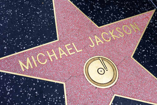 Michael Jackson's star on the Hollywood Walk of Fame