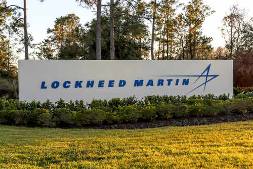 Orlando,,Florida,,Usa-,February,8,,2020:,A,Lockheed,Martin,Sign Sign displaying the Lockheed Martin logo in a landscaped area