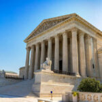 Supreme Court building with grand marble columns