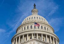 Judicial Impeachment Fight Reaches Congress United States Capitol dome with American flag