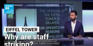Who are the Hindu group cited in Eiffel Tower staff walk out? • FRANCE 24 English
