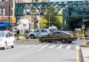 Crown Heights Kidnap Attempt STUNS Police cars block a city intersection with yellow crime scene tape