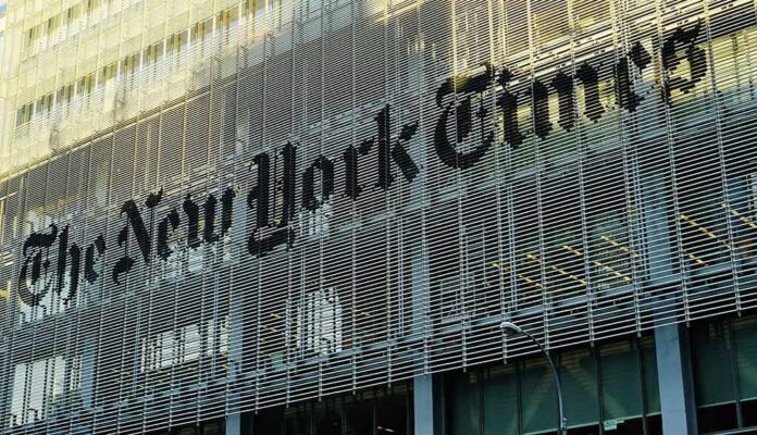 shutterstock_658199101 New York Times building facade with louvered screen